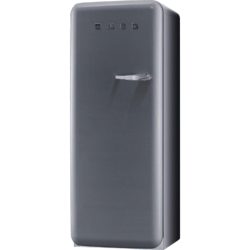 Smeg FAB28YX1 60cm 'Retro Style' Fridge and Ice Box in Silver with Left Hand Hinge